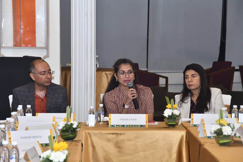 Deepika Nair, Acting Trade Manager, South African Tourism, flanked by (Right): Kamal Gill, Executive Editor of Today’s Traveller & Managing Director of Gill India Group and (Left) Arjun Gill, CEO & Director, Today's Traveller