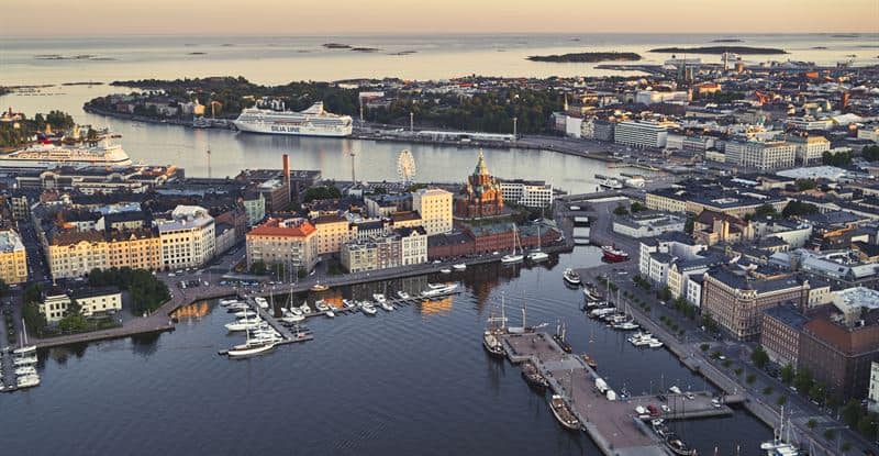 Helsinki from above (Photo: Kari Ylitalo, Helsinki Partners)