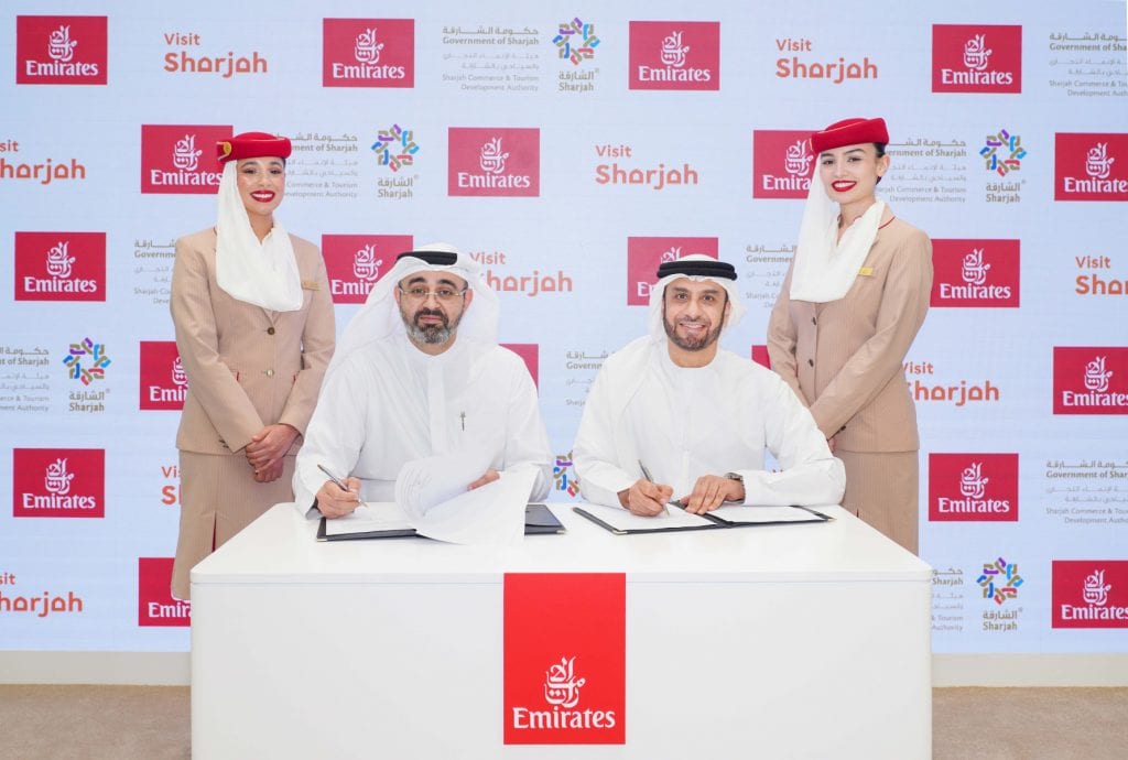 Emirates signs MoU with Tourism Boards of Sharjah