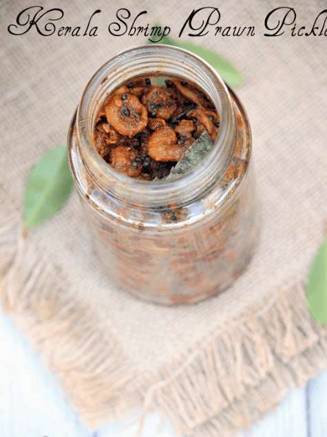 Kerala shrimp-prawn pickle