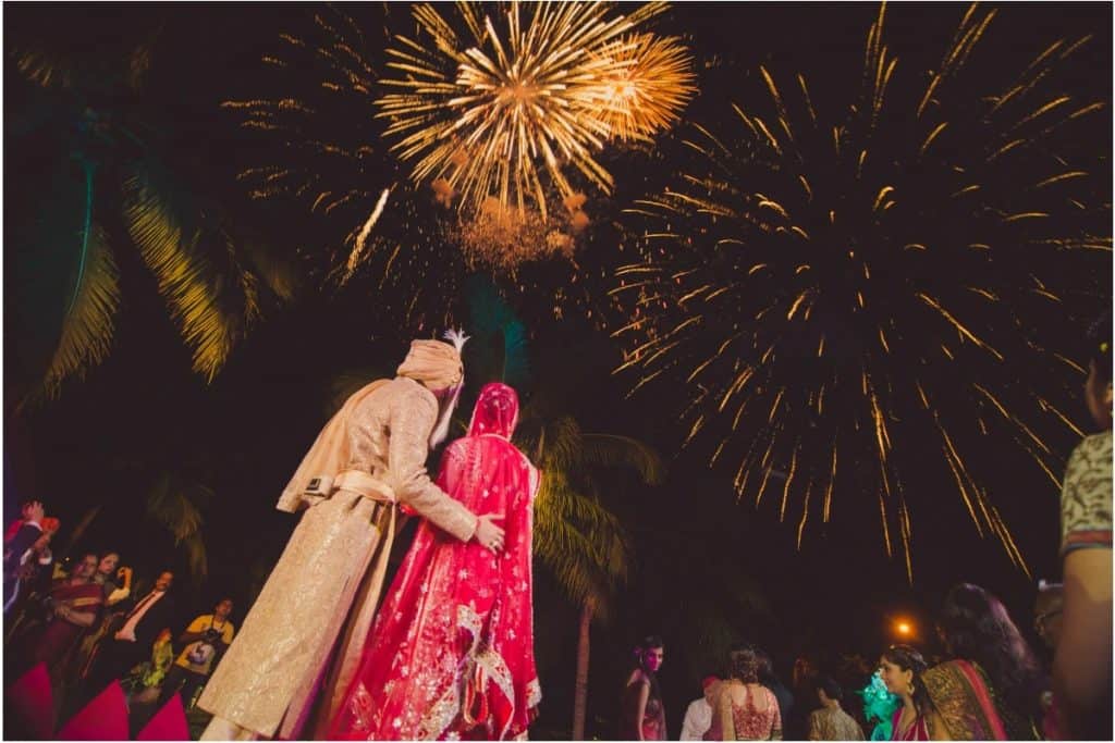 ultra-luxury Indian weddings often feature fireworks displays