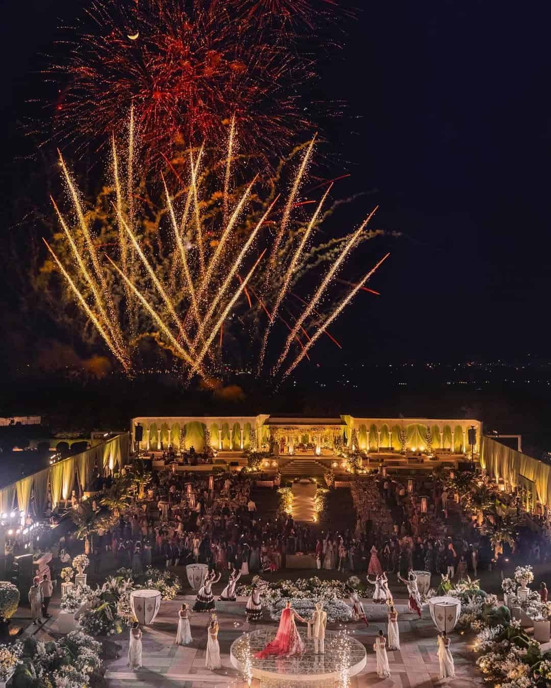 Drone shots are in vogue at luxury Indian weddings