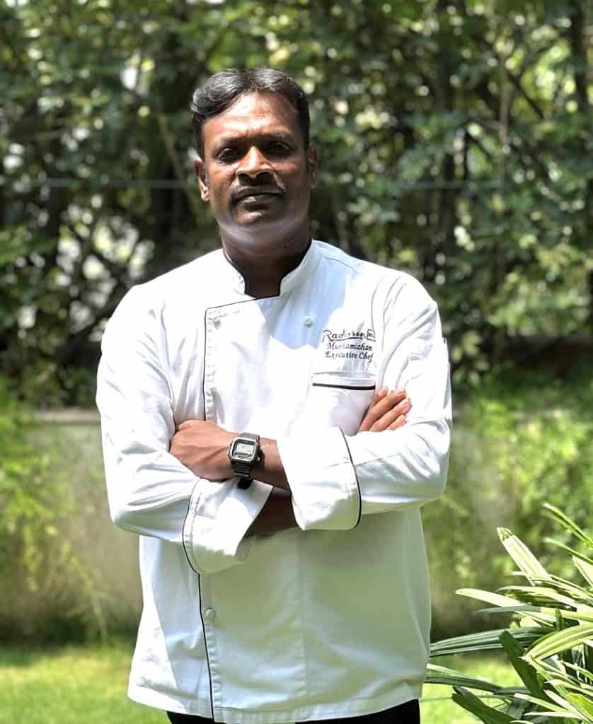 Chef V Muthamizhan, Executive Chef, Radisson Blu Bengaluru Outer Ring Road