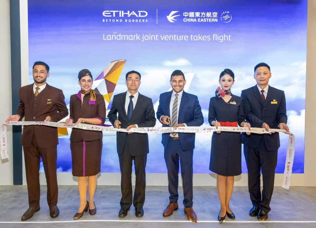 Etihad and China Eastern Airlines celebrate start of joint venture