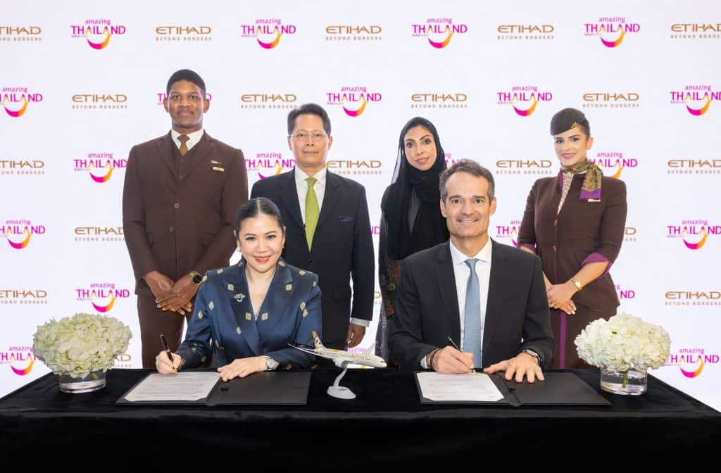 Etihad Airways signs Memorandum of Cooperation with the Tourism Authority of Thailand
