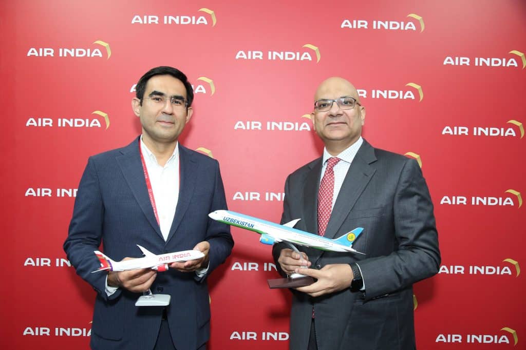 Air India with Uzbekistan Airways
