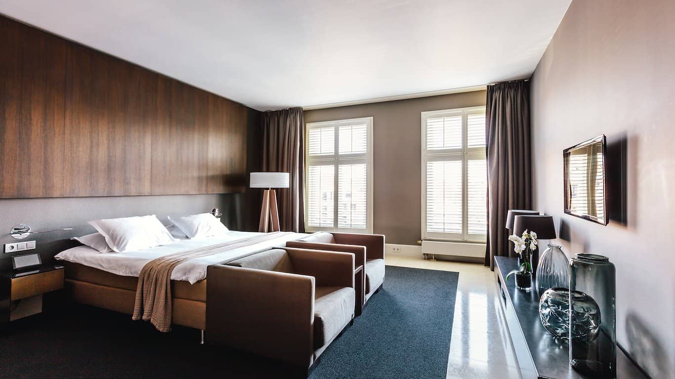 Sleek and contemporary suite at The Dylan Amsterdam. Courtesy: The Dylan