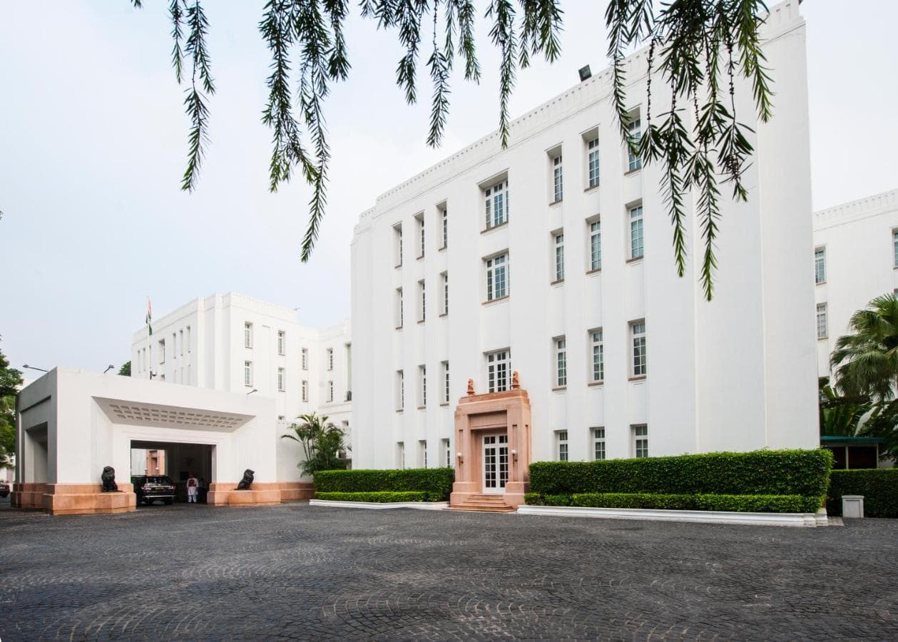 The Imperial New Delhi – an iconic landmark blending colonial elegance with timeless luxury, set amidst lush avenues and classic white façades. Courtesy: Imperial Delhi