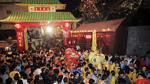Chinese New Year Celebrated in Chinatown, Kolkata. Courtesy: jliptoid, Wikimedia
