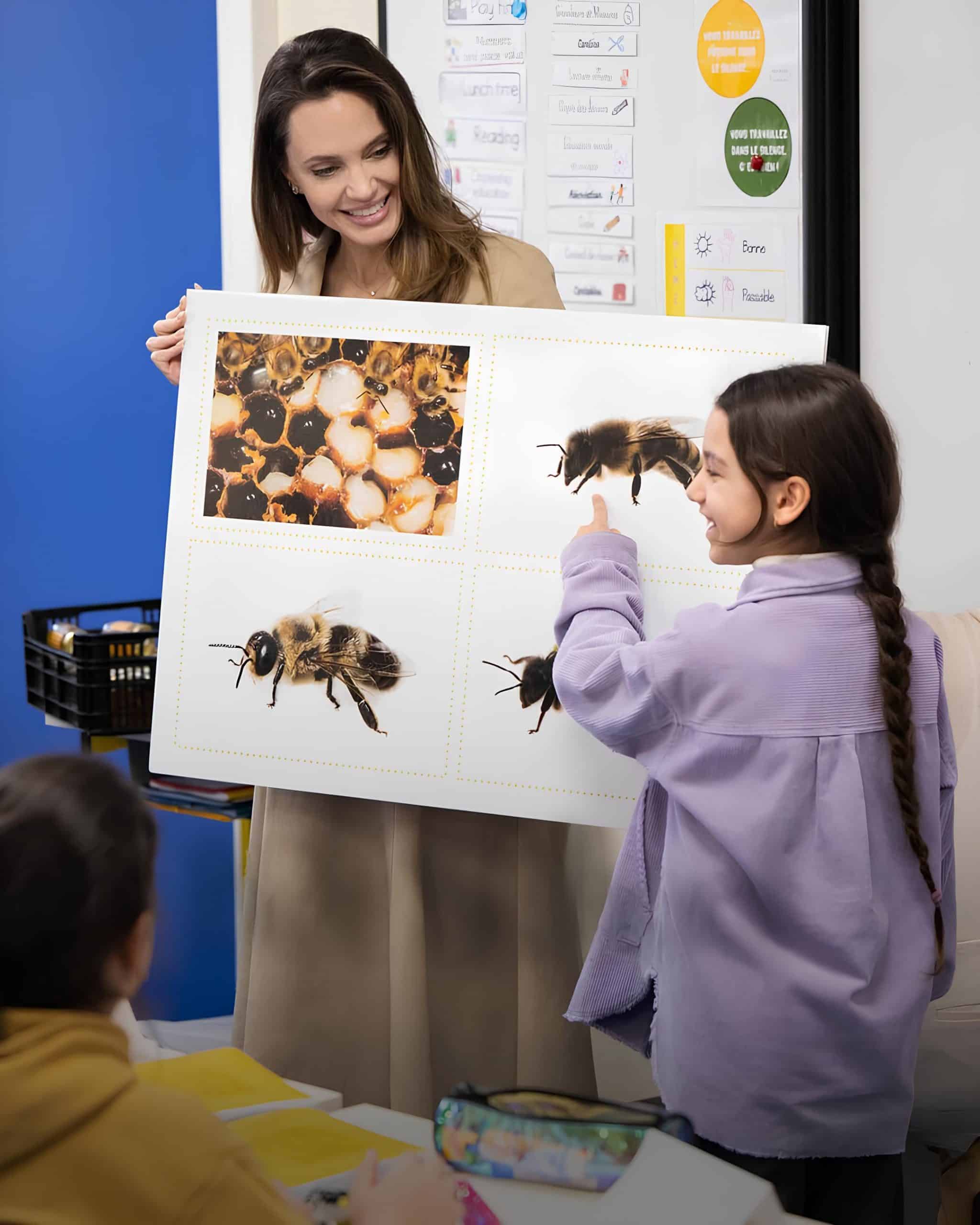 Since 2021, Angelina Jolie has been the "Godmother" of Women for Bees