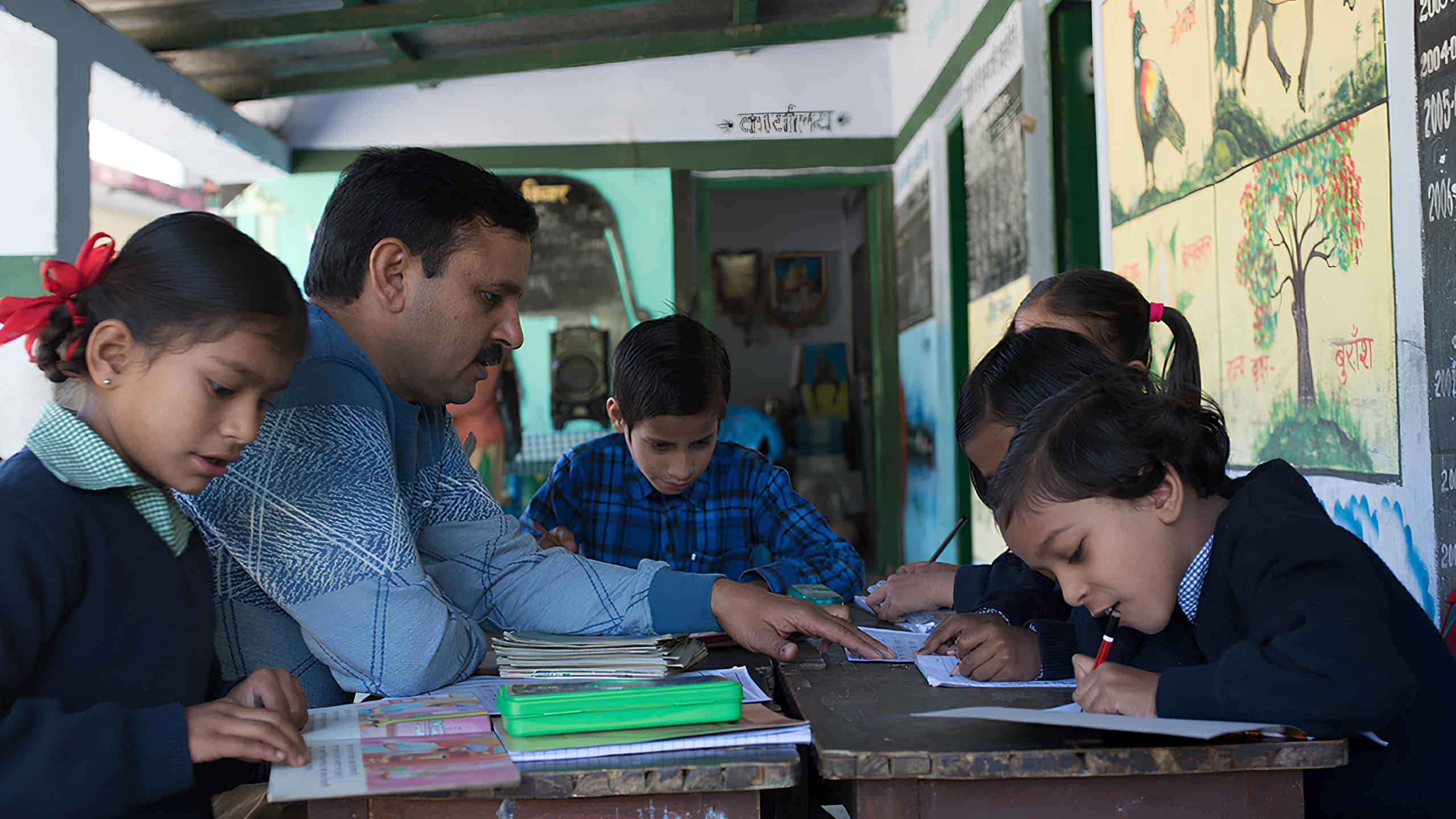 The Azim Premji Foundation engages with over 350,000 government schools across seven states, enhancing teaching quality, learning outcomes, and community participation.