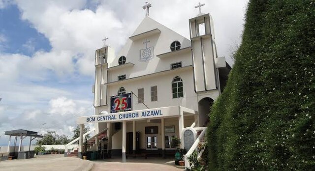 BCM Central Church, the biggest BCM local church. Image Courtesy: ChrisLalmuanpuia, Wikimedia Commons