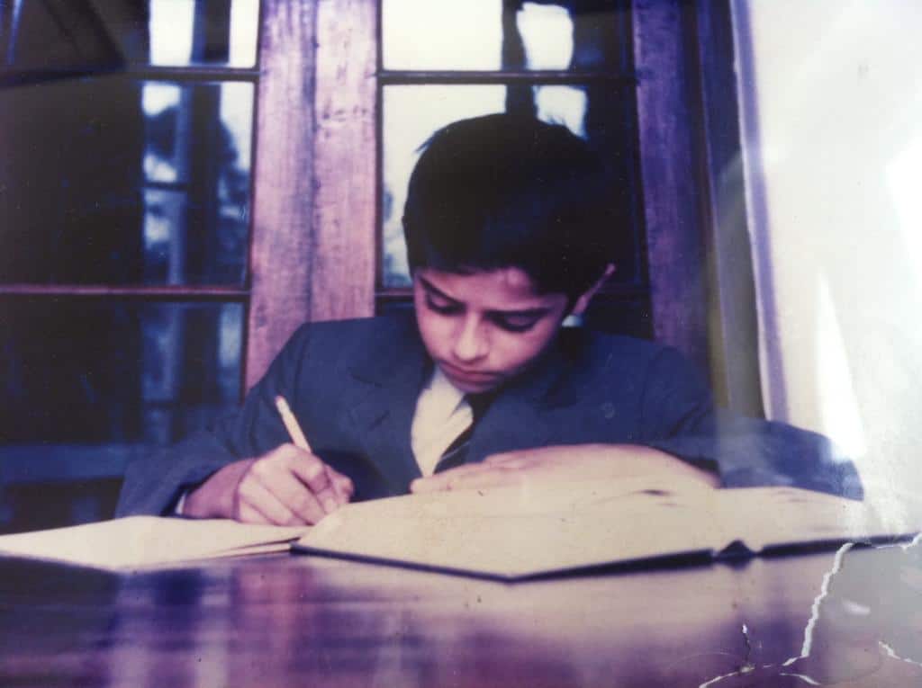A Young Patu Keswani Studying