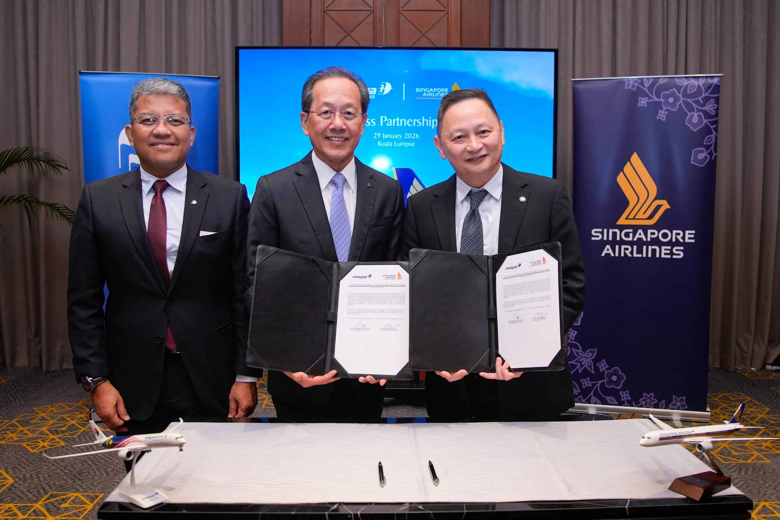 Malaysia Airlines and Singapore Airlines mark a new phase of collaboration with the formalisation of their joint business partnership.