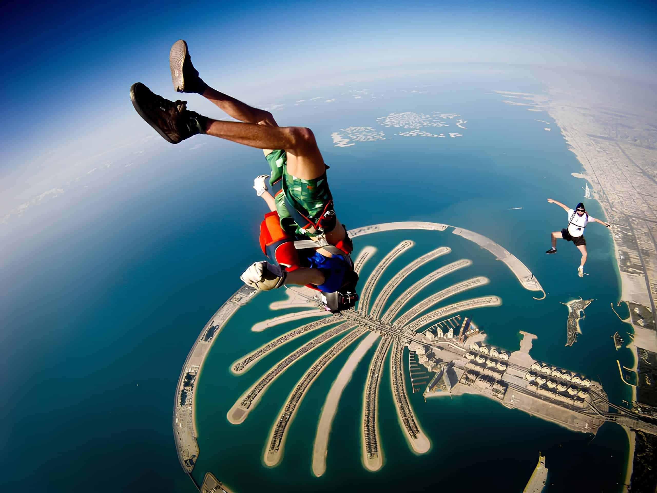 Incredible rush, free fall through the skies of Dubai. Courtesy: Pinterest