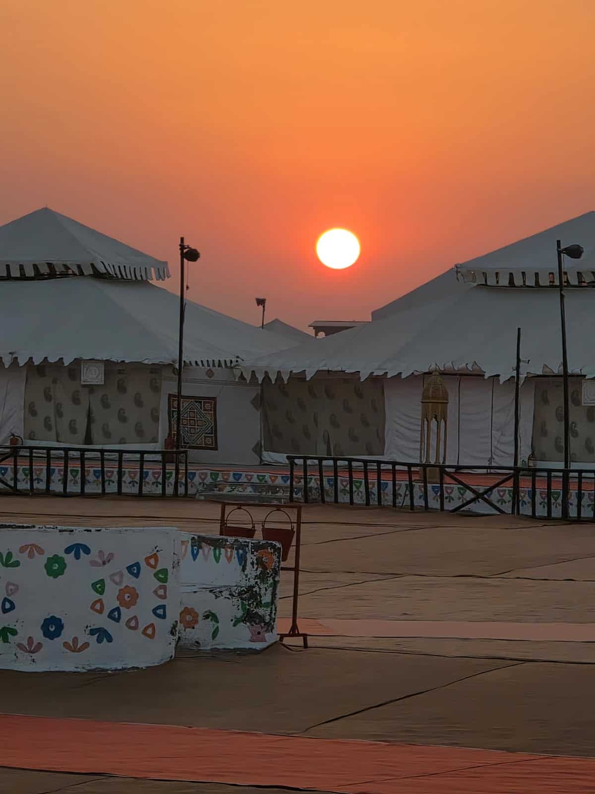 Sunrise at Evoke Tent City, Rann of Kutch