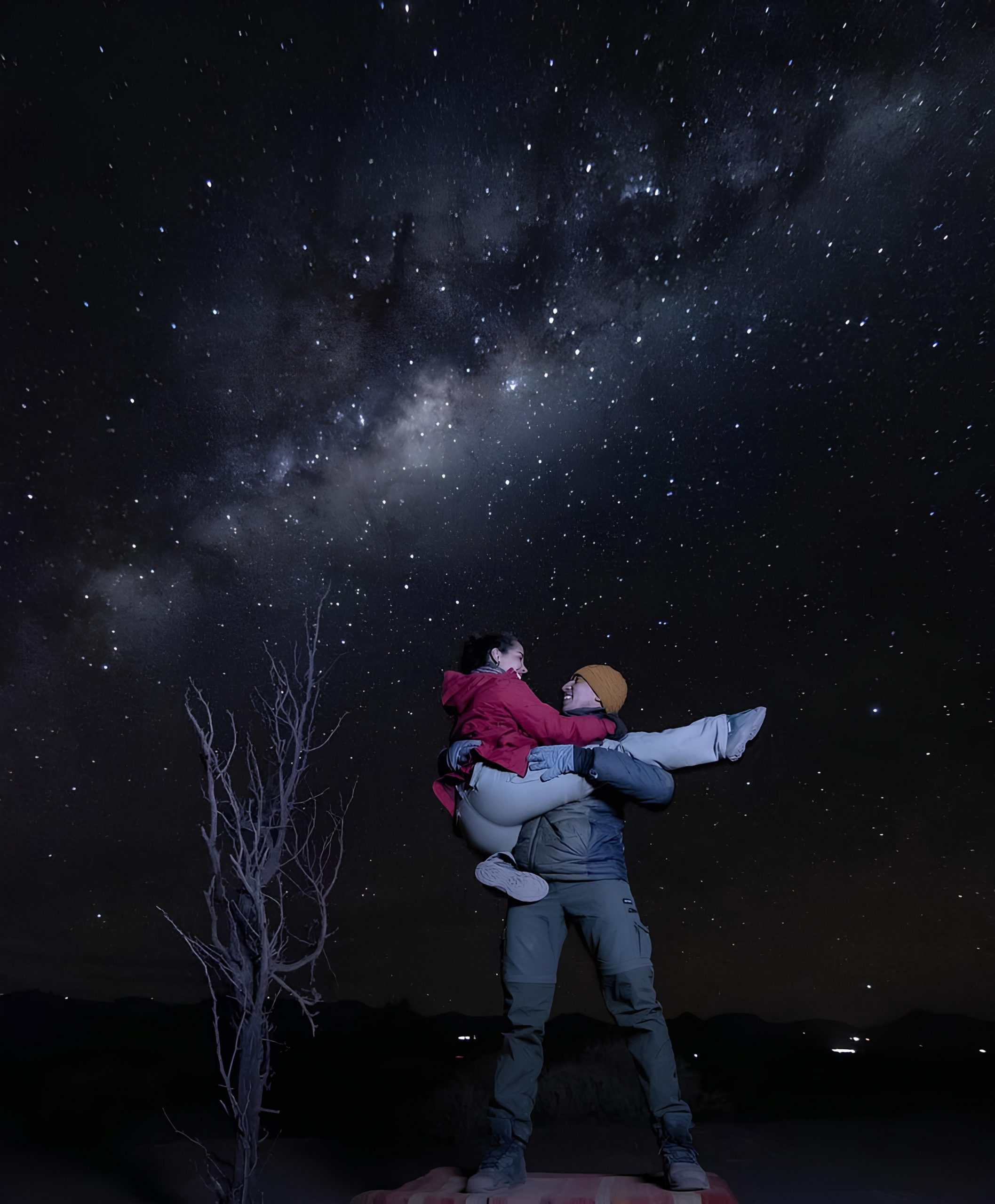 Darkness becomes part of the luxury language here. Image courtesy: Nayara Alto Atacama - Chile