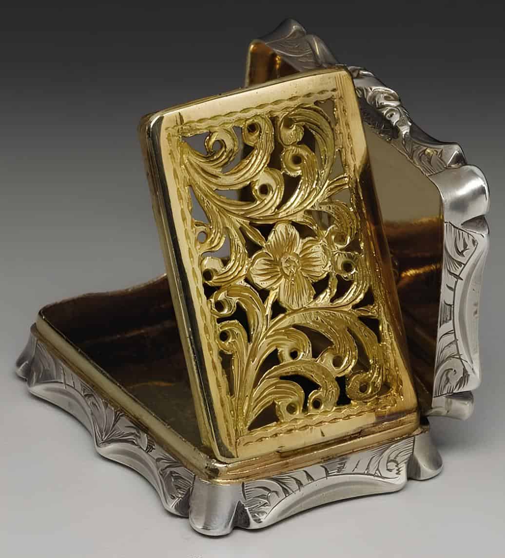 Victorian Silver Vinaigrette.  Image Courtesy: Heritage Auctions