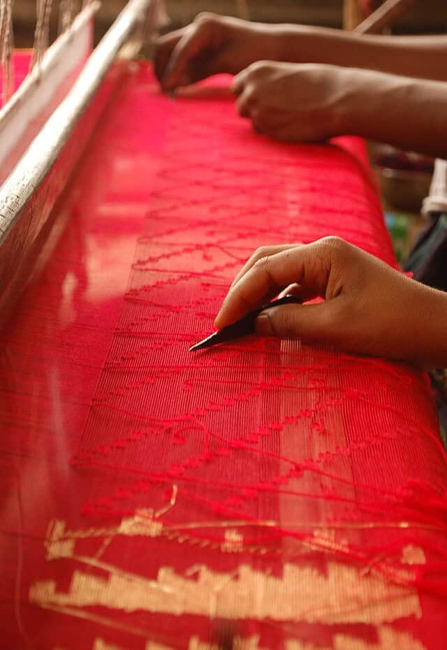 Making of Jamdani. Image Courtesy: Kamrul VB Via Wikimedia Commons