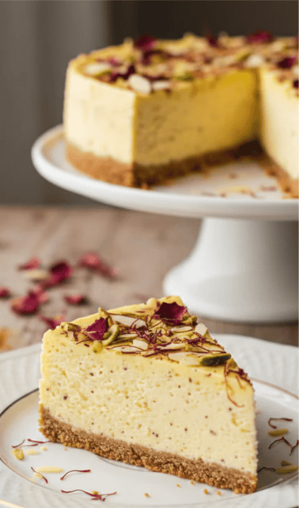 Thandai cheesecake